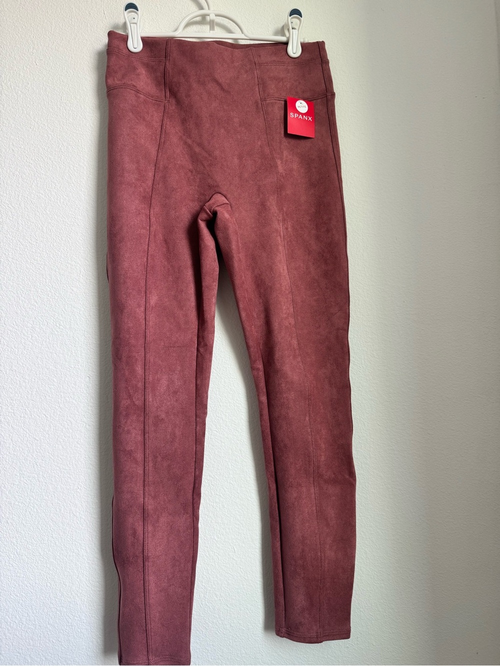 SPANX Faux SuedeHigh-Waist Leggings in Dusty Rose NWT - Picture 4 of 9
